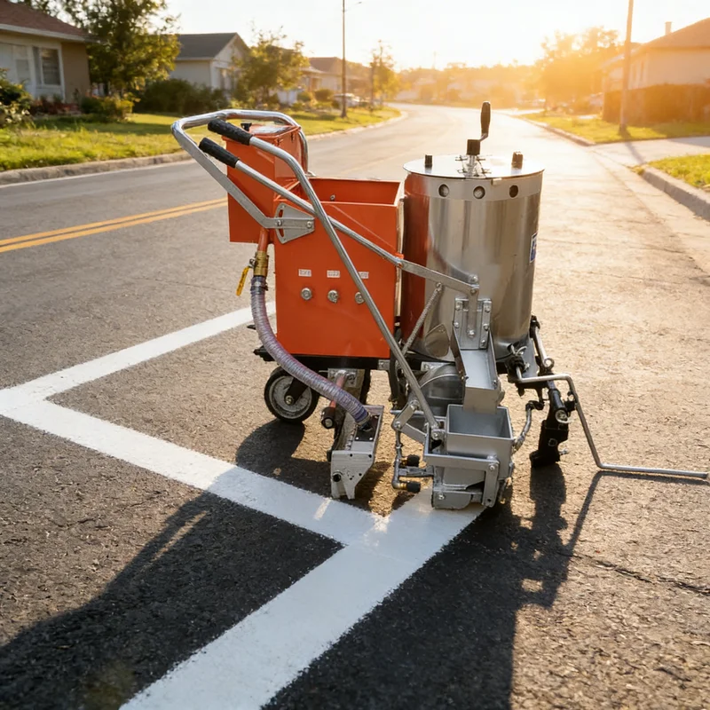 

Customized Lightweight Line Marking Paint And Latest Road Marking Machine For Small Area Road And Parking Lot Renovation