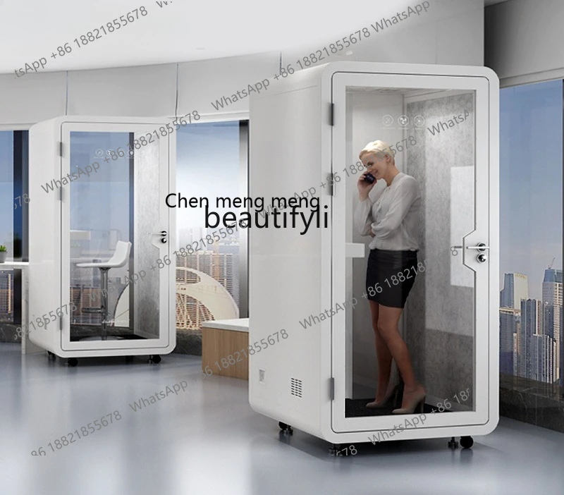 

X Small soundproof room Silent compartment Household indoor mobile office Phone booth Silent compartment Noise reduction Removab