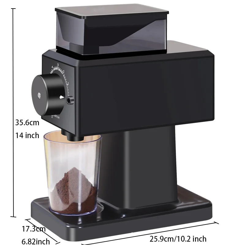 1 szt. Młynek do ziaren kawy elektryczny młynek do ziaren domowy mały automatyczny młynek wielobiegowy
