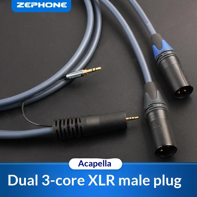 Zephone a Capella 2.5/3.5/4.4 Balanced Output to XLR Custom Balanced Signal Audio Cable - Select Your Ideal Length