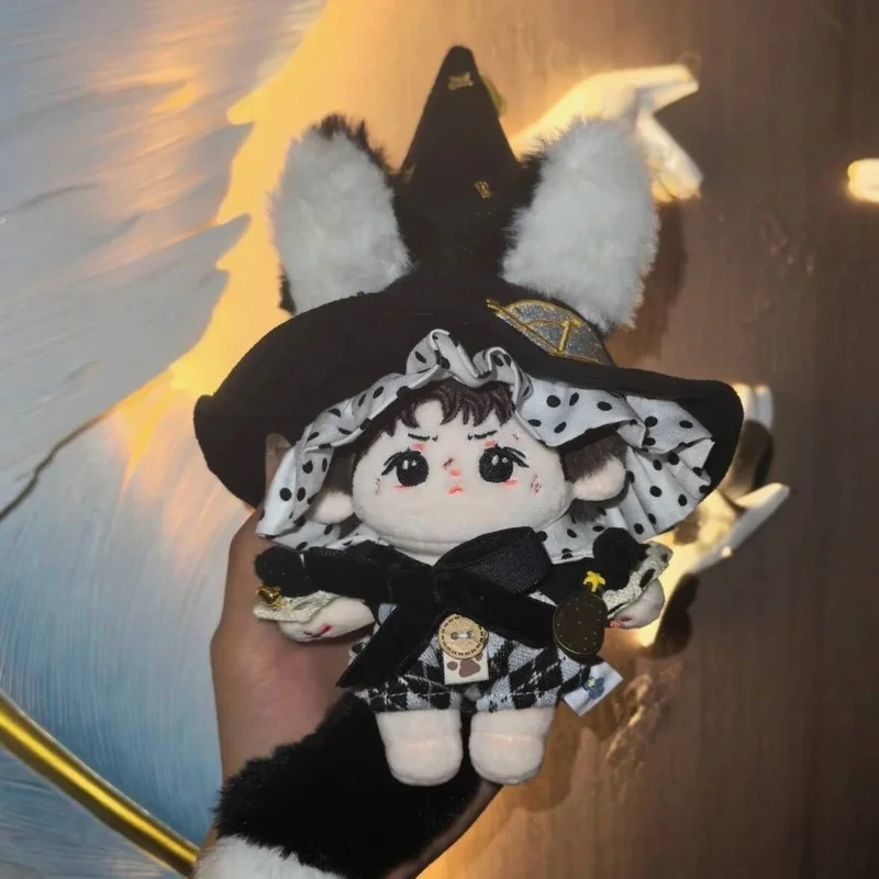 جديد القطبية ليلة نصف الكرة الشمالية جمعية سحرية 10 سنتيمتر ملابس الطفل الأسود الساحر القطن دمية خلع الملابس ملابس الطفل