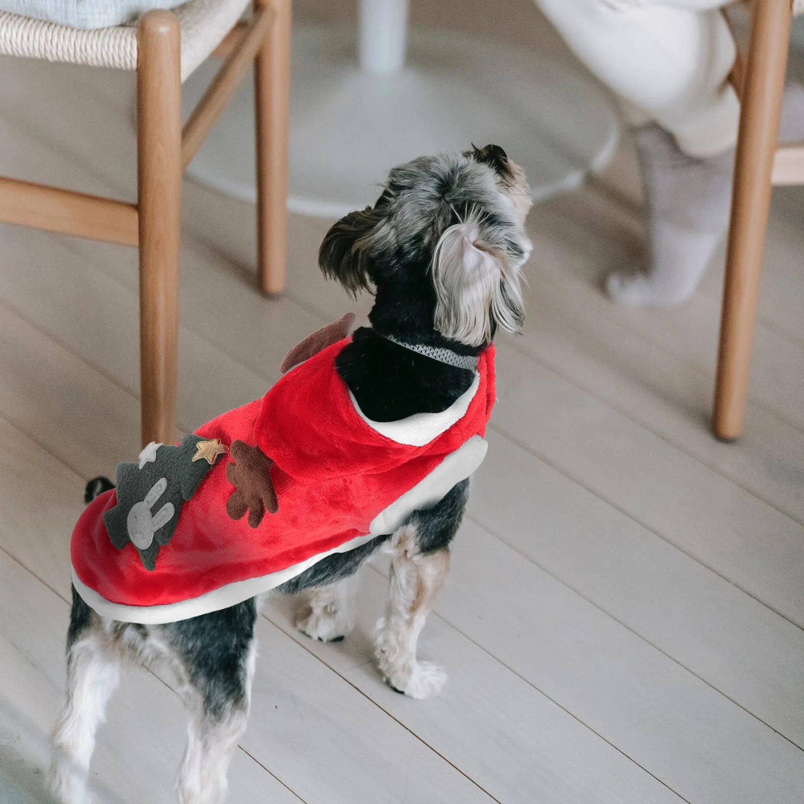 

Dog Christmas Clothes Decoration Reindeer Outfit Small Pet Coat Garment Warm Flannel Winter Dresses Elder Shirts
