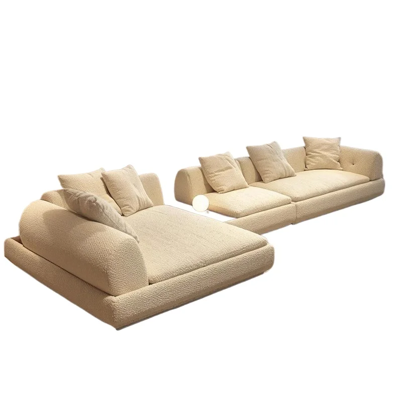 New Super Moon Sofa, Milan Italian Minimalist Module Modern Fabric Light Luxury Living Room