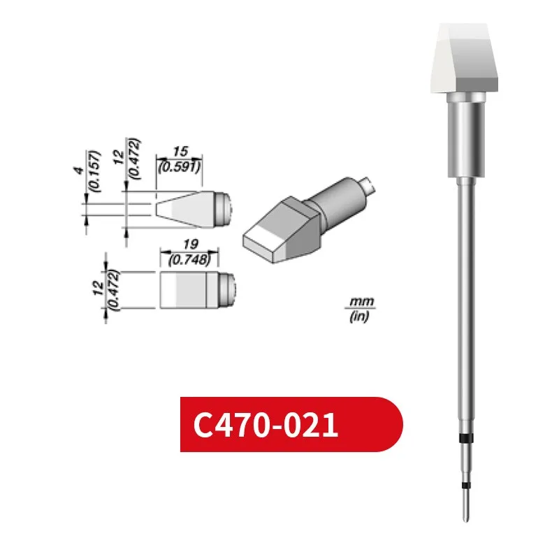 

C470 021 Soldering Tip For T470 Handle Compatible for Jbc HDE Soldering Station C470 Replacements Tools