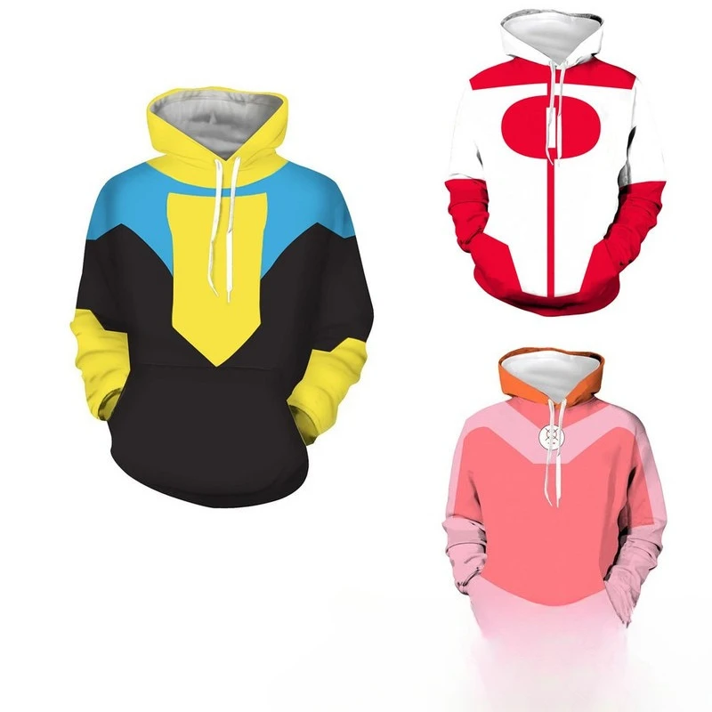 

Invincible 3D Hoodie Role Playing Mark Grayson Sportswear Men and Women Can Wear A Variety of Role-playing Costume Every Day