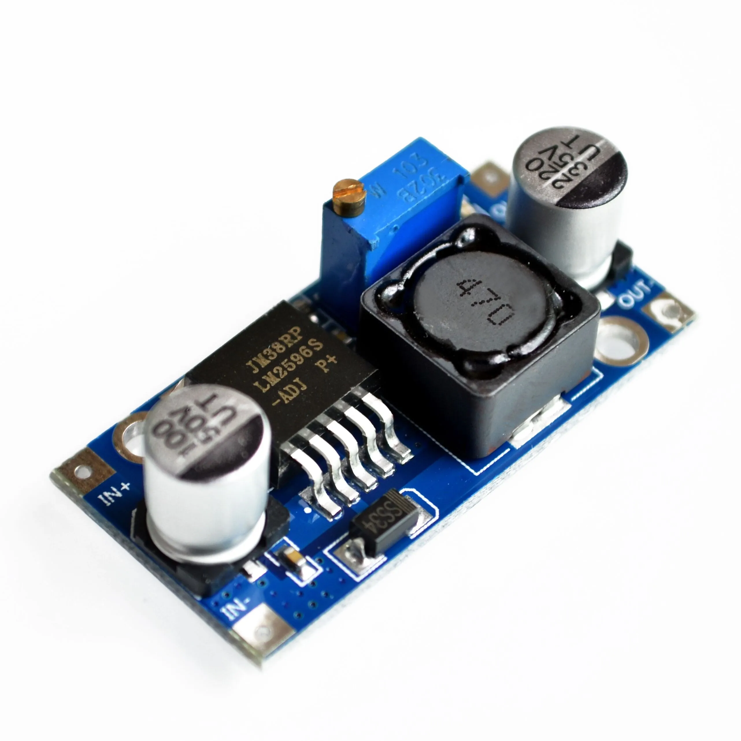 Ultra-small LM2596 power supply module DC / DC BUCK 3A adjustable buck module regulator ultra LM2596S 24V switch 12V 5V 3V