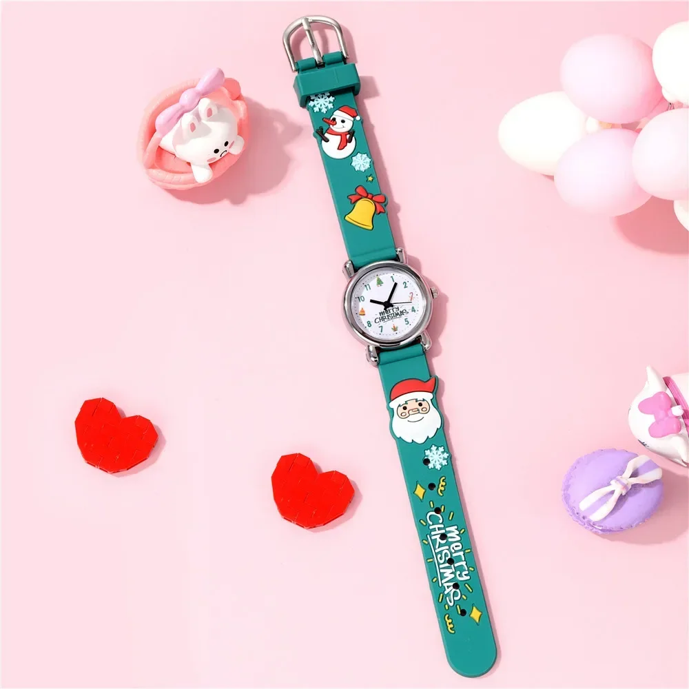 New Silicone Cartoon Kids Watches Luxury Cute Santa Claus Merry Christmas Children Sports Watch Boys Girls Christmas Gifts