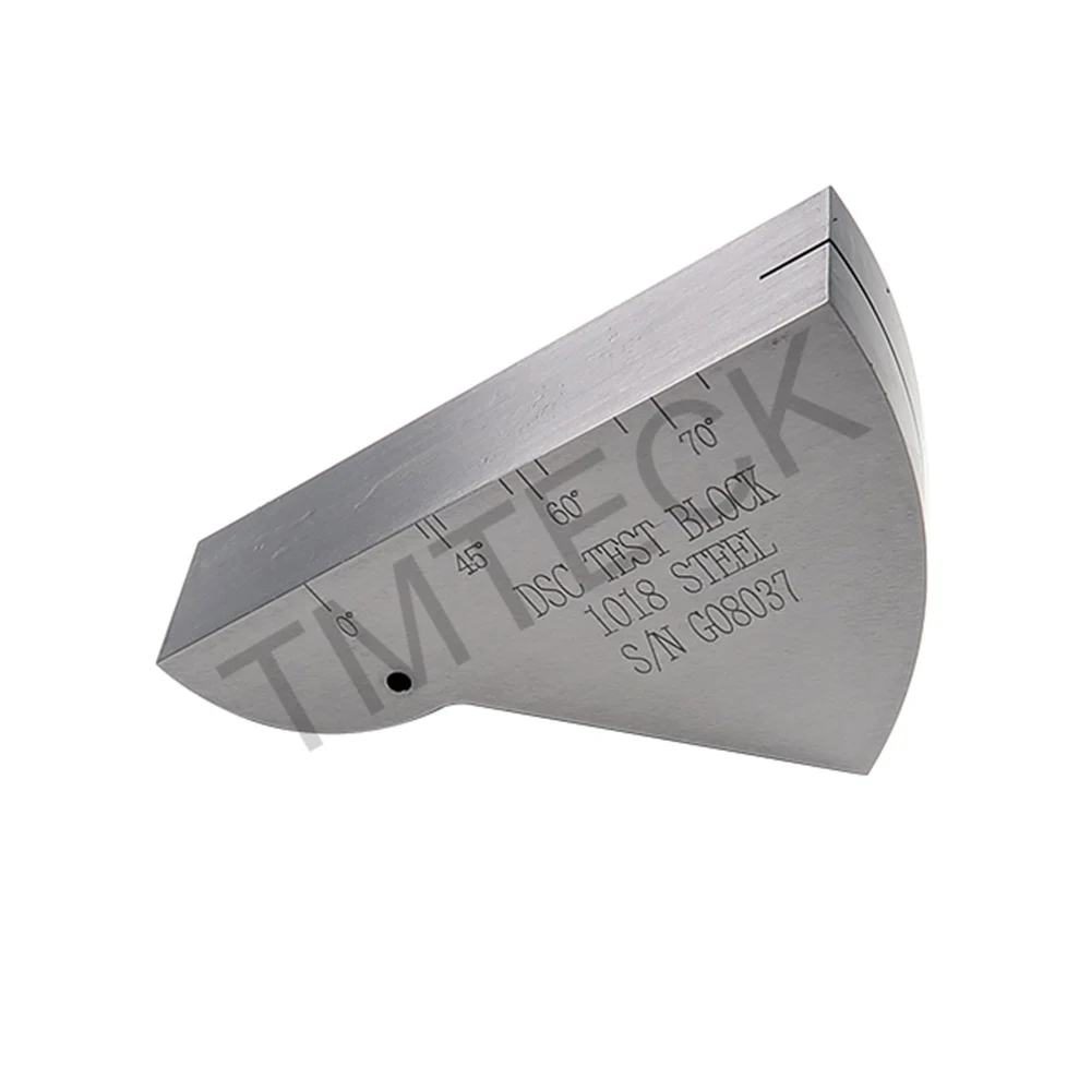 Imagem -04 - Tmteck-aws tipo Bloco de Calibração Dsc Aço 1018 para Transdutores de Feixe de Ângulo Padrão Astm e 1642013