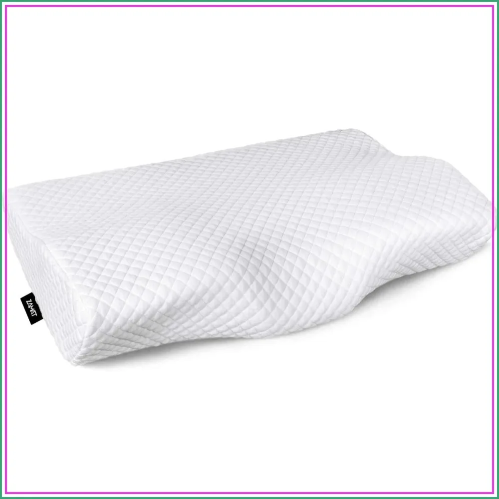 

Adjustable Memory Foam Pillow for Neck Pain Relief, Ergonomic Cervical Support for Side, Back & Stomach Sleepers, Washable Cover