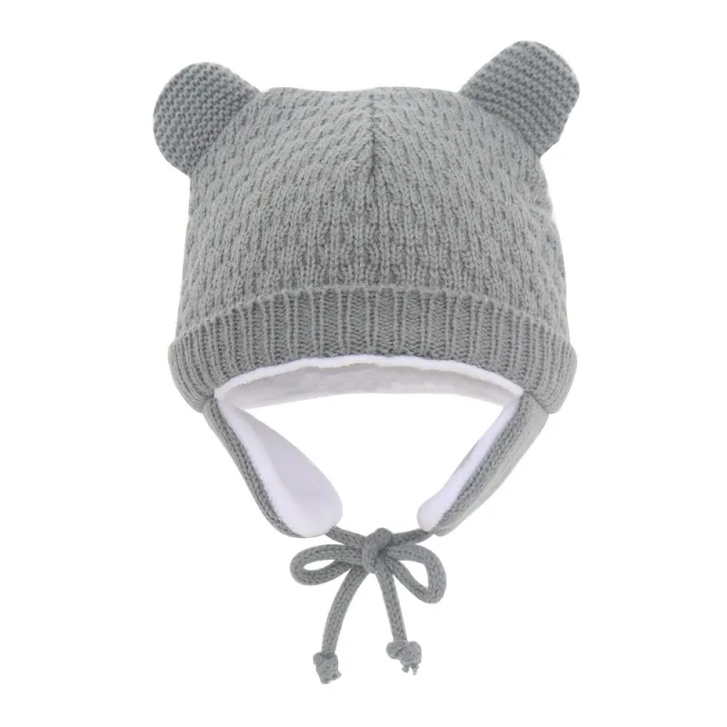 Jlong طفلة بنين محبوك طفل القفازات قبعة الوليد الطفل لينة قبعة طقم قفازات الرضع قبعة صوفية لفصل الشتاء القفاز مجموعات 3-12 أشهر