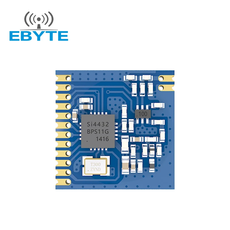 Si4432 433MHz Wireless Transceiver Module Development Board 20dBm EBYTE E27-433M20S SPI Interface Stamp Hole Wireless Module