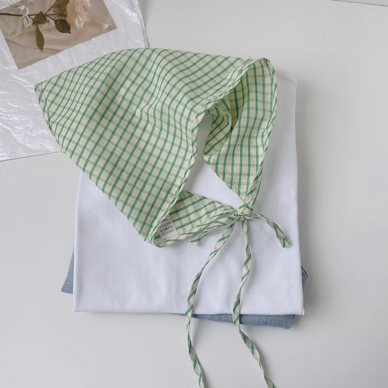 

%cotton pastoral style retro scarf girls, suitable travel and vacation, sweet girl headscarf photo