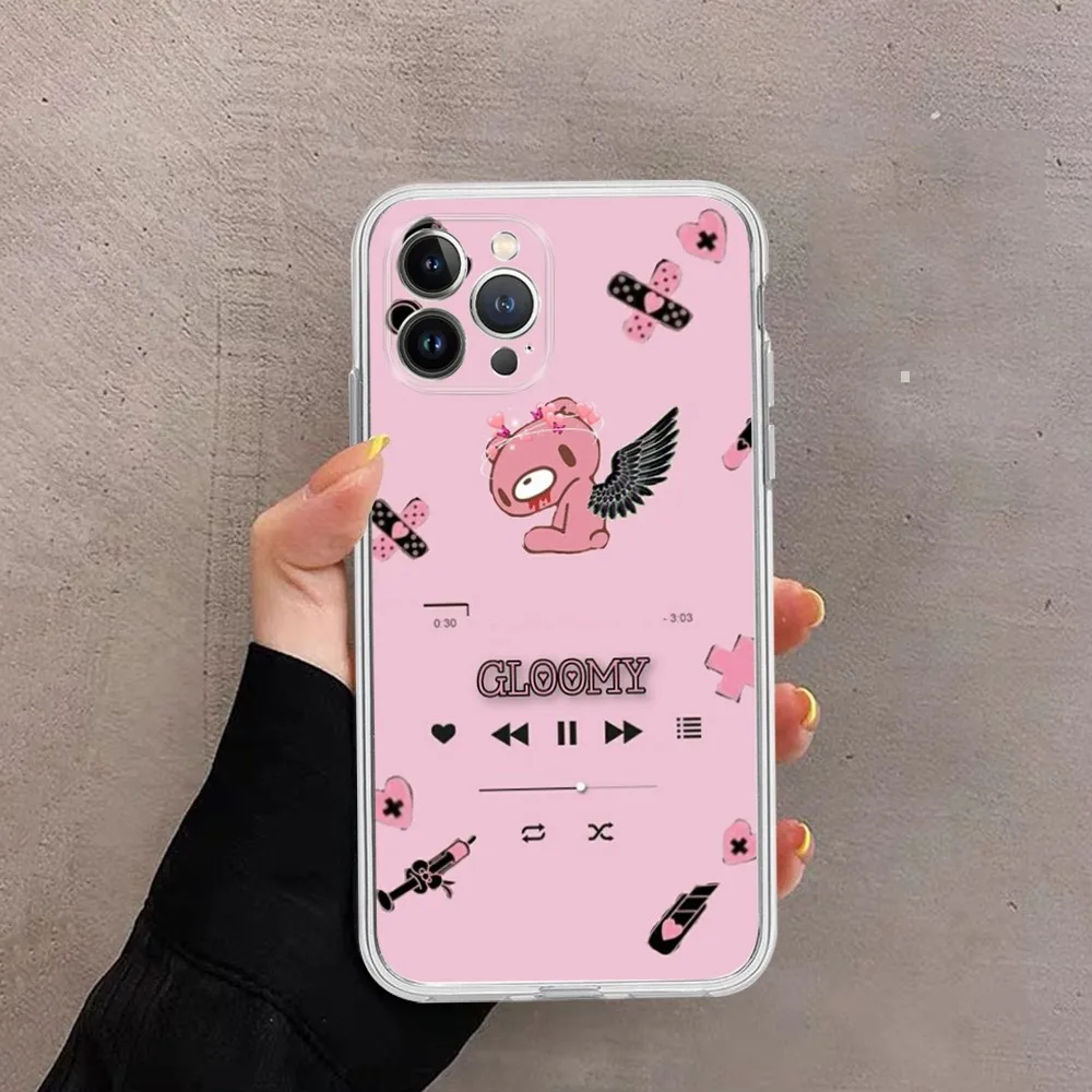 Gloomy Bear Phone Case For iPhone 15 14 11 12 13 Mini Pro XS Max Cover 6 7 8 Plus X XR SE 2020 Funda Shell