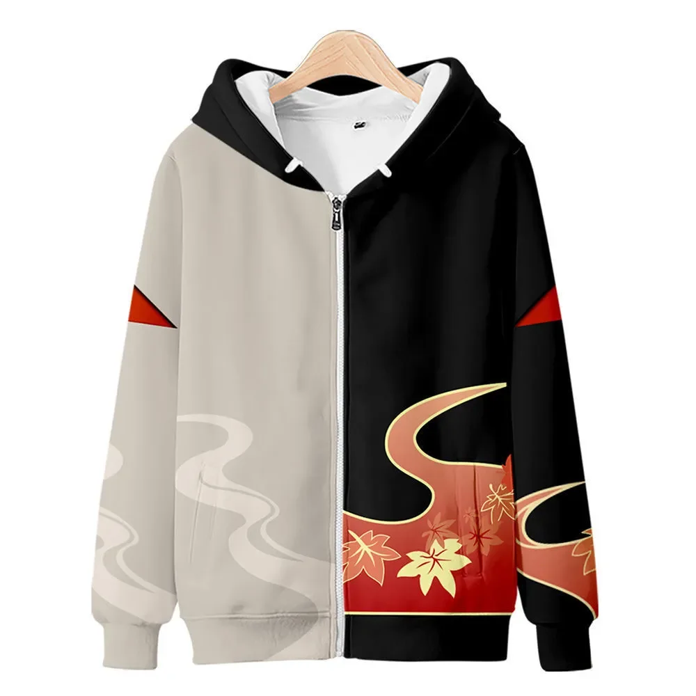 Genshin Impact-Sudadera con capucha para hombre y mujer, ropa con logotipo impreso en 3D, informal, harajuku, 2023