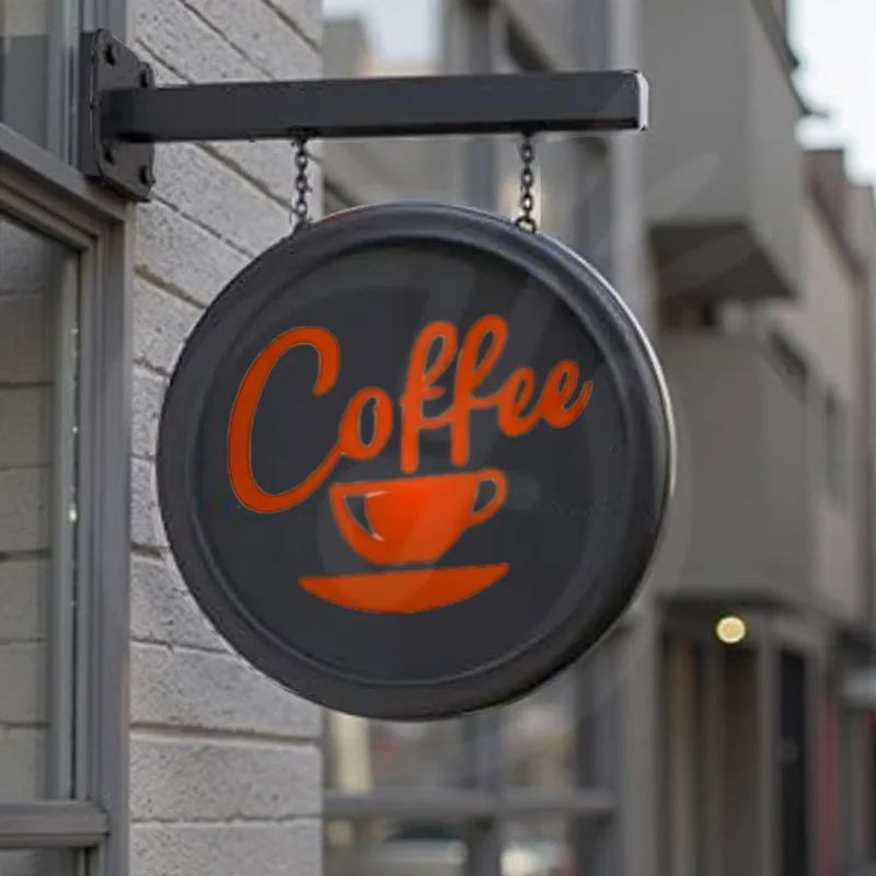 مخصص توهج Lightbox علامة الأعمال قسط شعار عرض علامات واجهة المتجر مزدوجة الوجهين LED ضوء مربع لافتات مضيئة