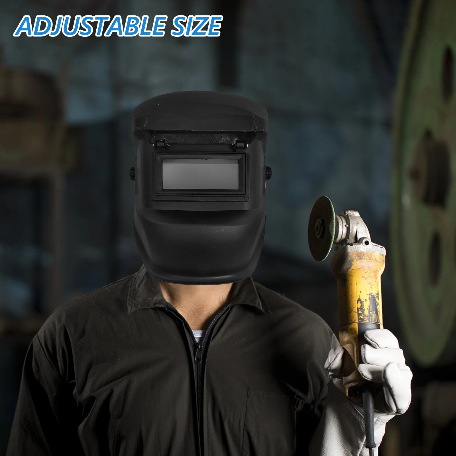 

Adjustable Heat-Resistant High-Transparency Lens For Prolonged Use Welding Protection Mask Sturdy