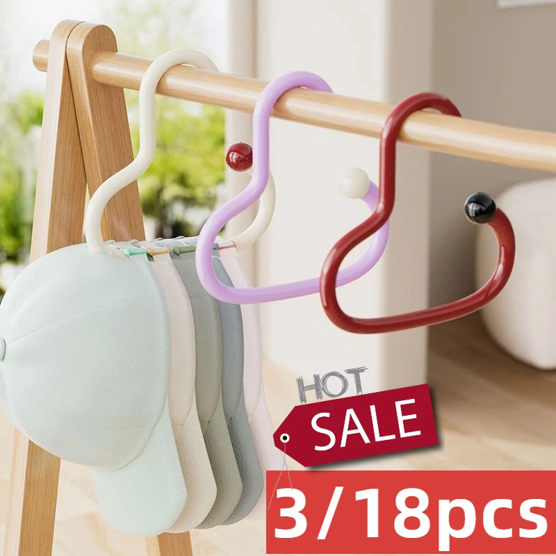 3/18 pçs cachecol circular de dopamina e suporte de exibição de gravata gancho multifuncional, adequado para armazenamento de quarto para lenços cremalheiras de gravata