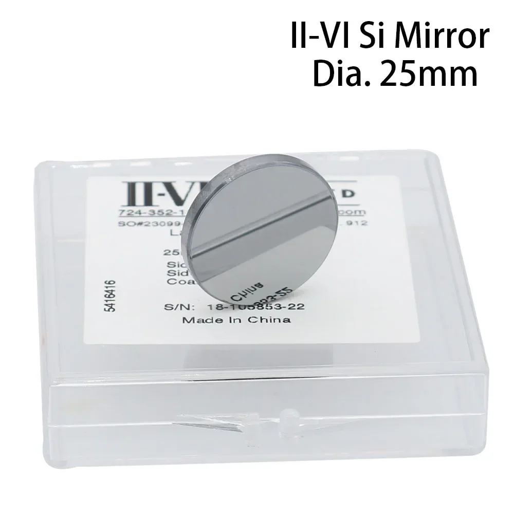 II-VI Infrared Silicon Reflective Mirror Dia.25mm Thk.3mm CO2 Laser Optics