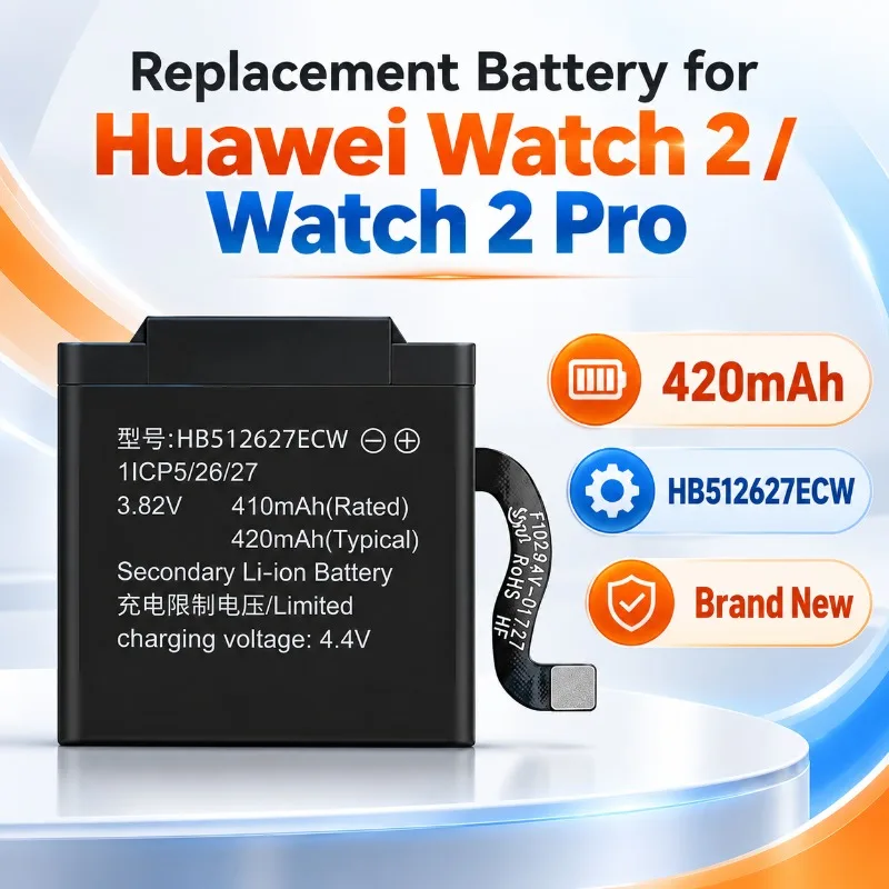 For Huawei Watch 2 Pro Replacement Battery HB512627ECW Smartwatch Battery Watch 2 Pro Repair Battery Replacement