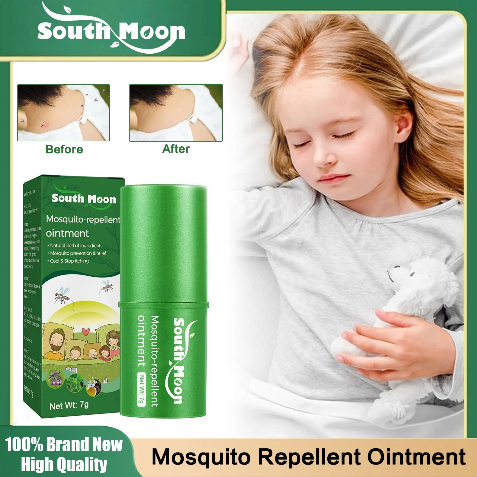 

Mosquito Repellent Ointment Prevent Insect Bites Cooling Cream Anti Swelling Itching Relief Antibacterial Summer Skin Sooth Balm