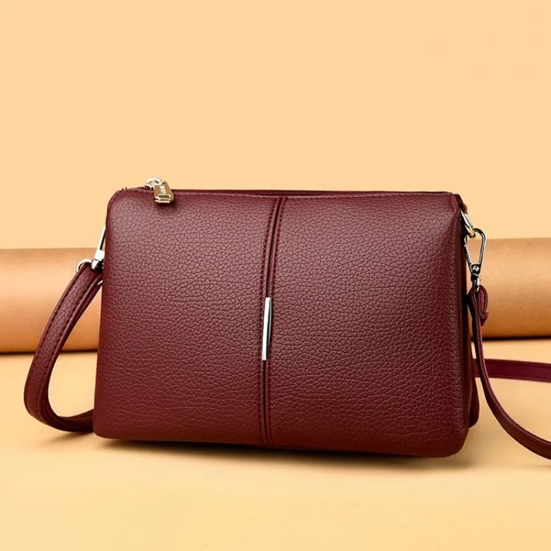 

Versatile Fashion Tote Bag Women Simple Casual Vintage Style Premium Leather Trendy Daily Shoulder Bag