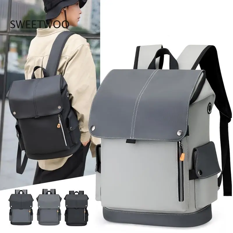 

USB Charging Urban Man Backpack Waterproof Rucksack Men's Laptop Backpack Large Computer Backpack for Business Office Outdoor