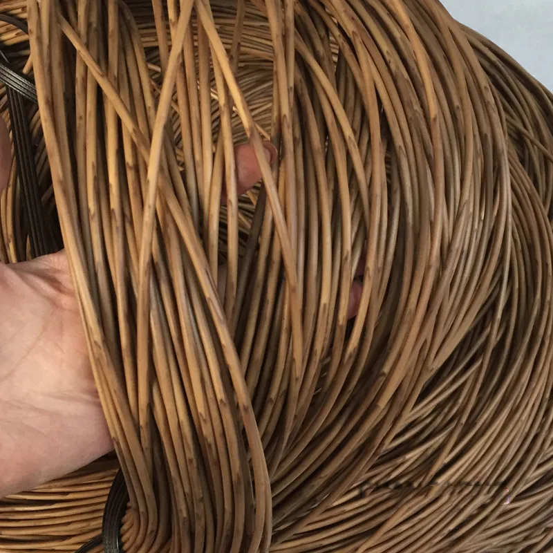 500G Round Rattan PE Plastic Imitation Rattan Hand-woven Rattan Chair Stroller Hanging Basket Outdoor Furniture Repair Materials