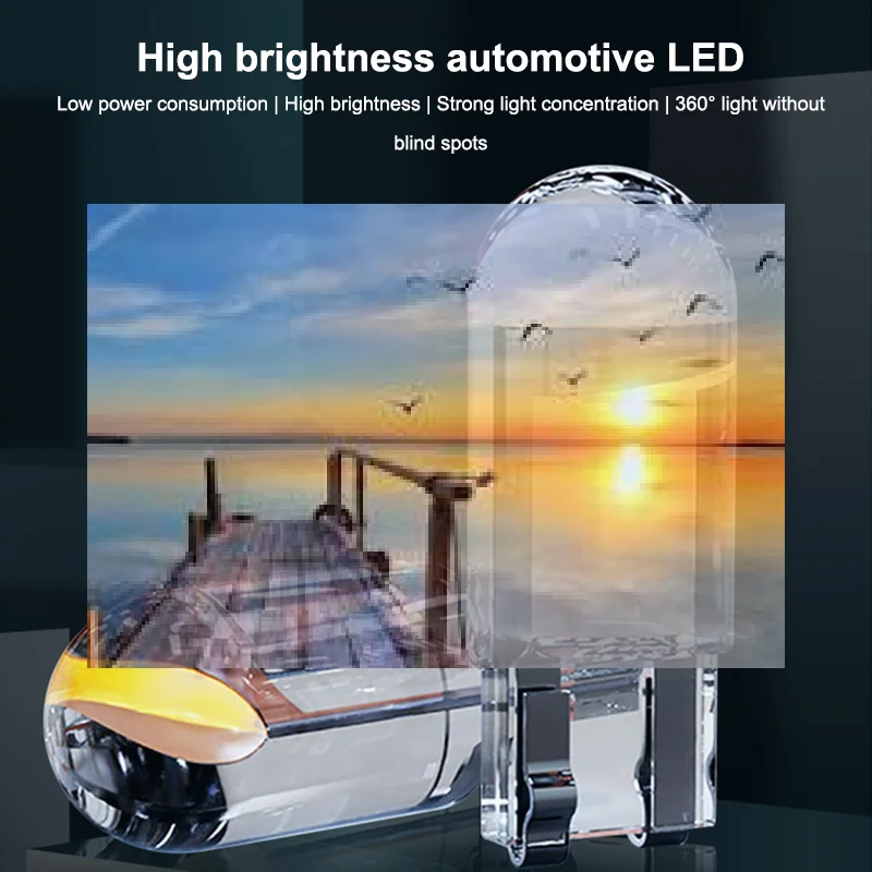 

20PCS new Car Light W5W Led T10 COB Car Wedge Parking Light Side Door Bulb Instrument Read Lamp Auto License Plate Light 12V 24V