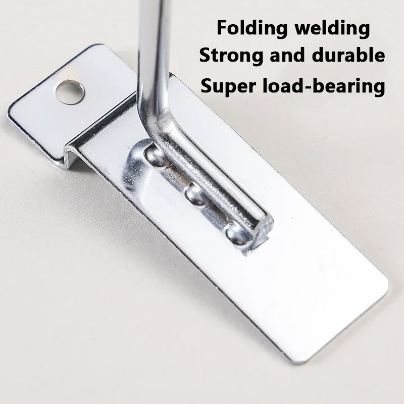 50/5Pcs Slat Wall Hooks Heavy Duty Utility Hooks Grid Metal Slat Shelves Sorting Garage Storage Organizers Clothes Rack Display