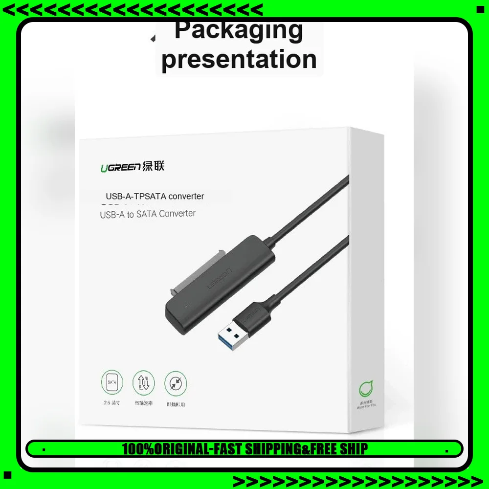 UGREEN 70610 USB C to SATA Adapter Cable for 2.5 Inch SATA HDD SSD 5Gbps