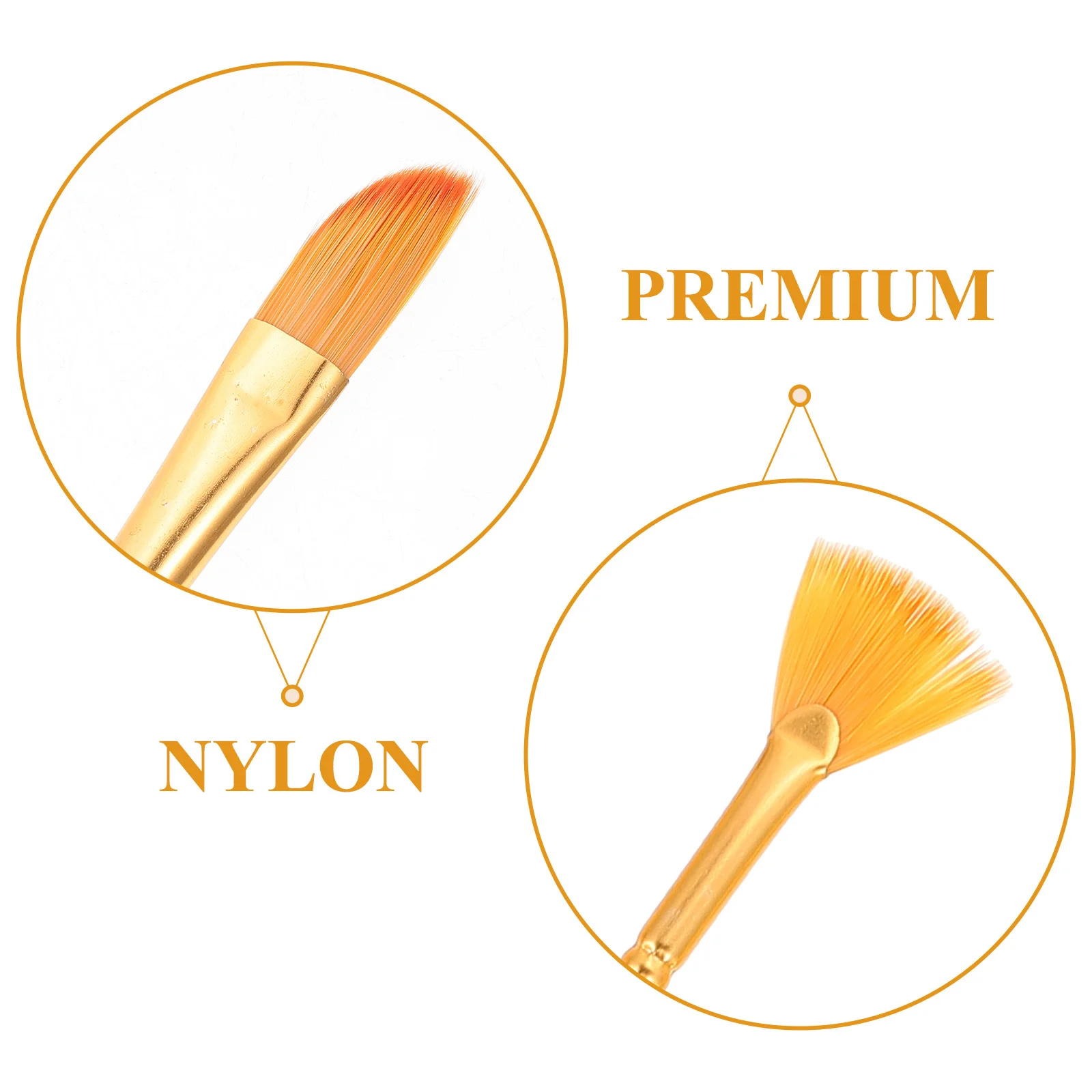 

12Pcs Watercolor Painting Brush Set Professional Nylon Bristle Paint Brushes for Acrylic Oil Drawing Artist Supplies