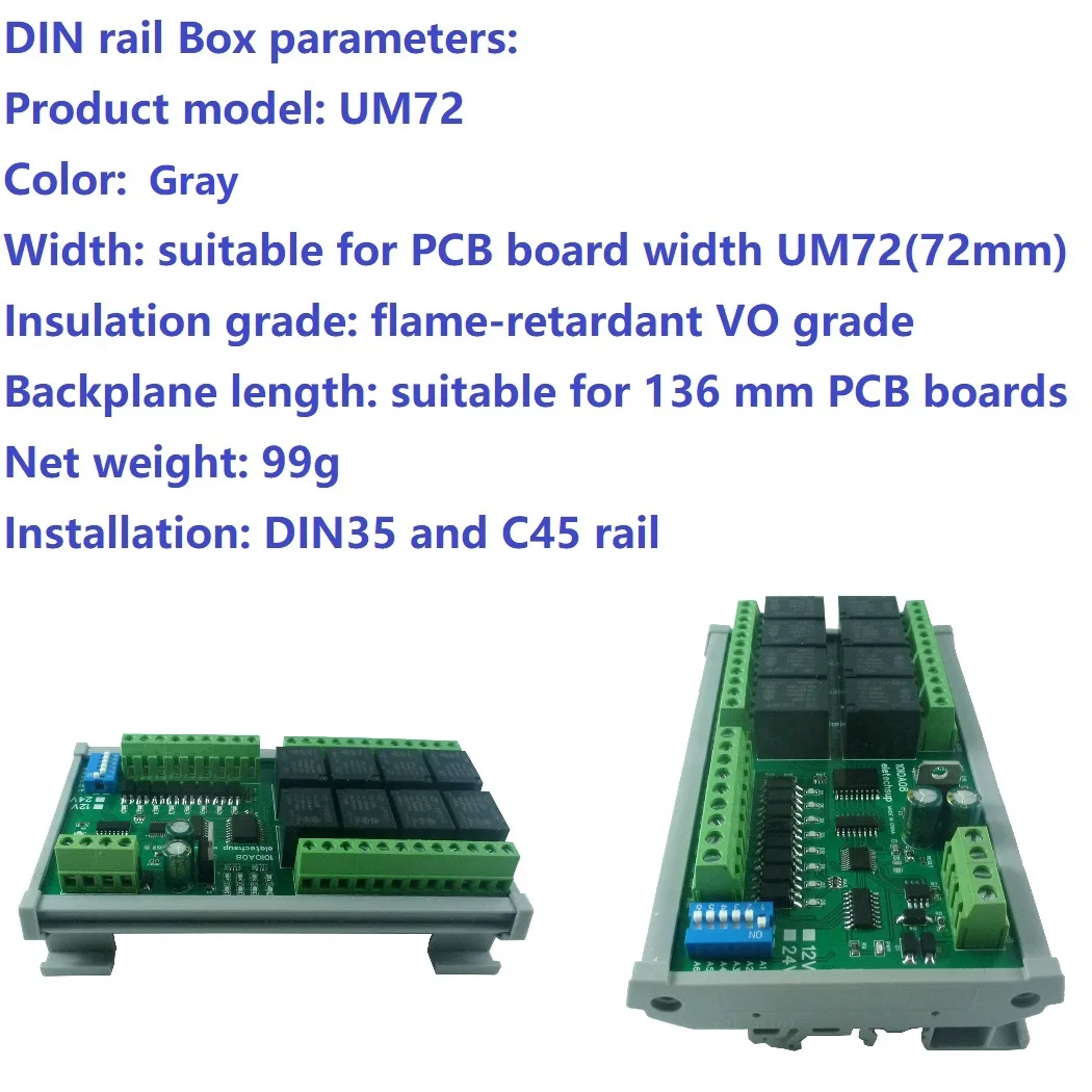 

8I8O PLC Expansion Board with RS485 Modbus RTU Communication DC 12V 24V Relay Module