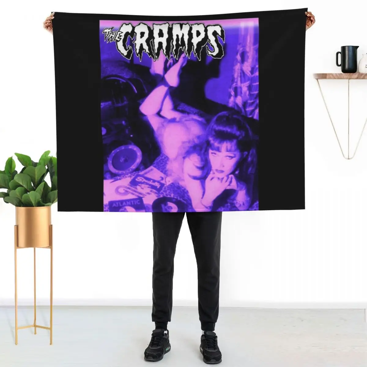 Cramps 6 Essential T-Shirt Throw Blanket Bed covers Thermals For Travel Tourist Bed Quilt Flannel Blankets