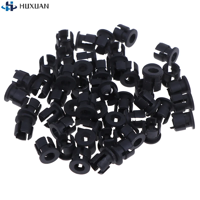 50/100Pcs 3mm/5mm Black Plastic LED Holders Clips-Bezels Mounts Housings Cases Wholesale