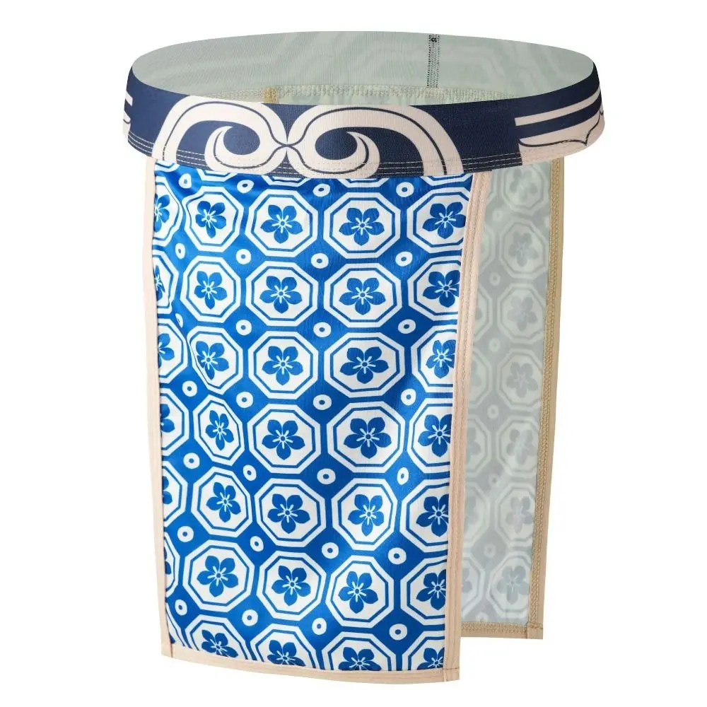 New Low-Rise Cut Japanese Sumo Two-piece Printed Pattern Breathable Men's Fundoshi Underwear Loincloth Briefs Stage Performance
