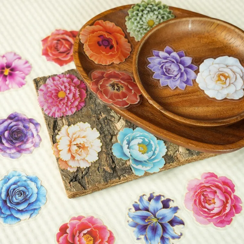 56pcs Cartoon Personalized Flower Pet Creative Graffiti Decorative Stickers