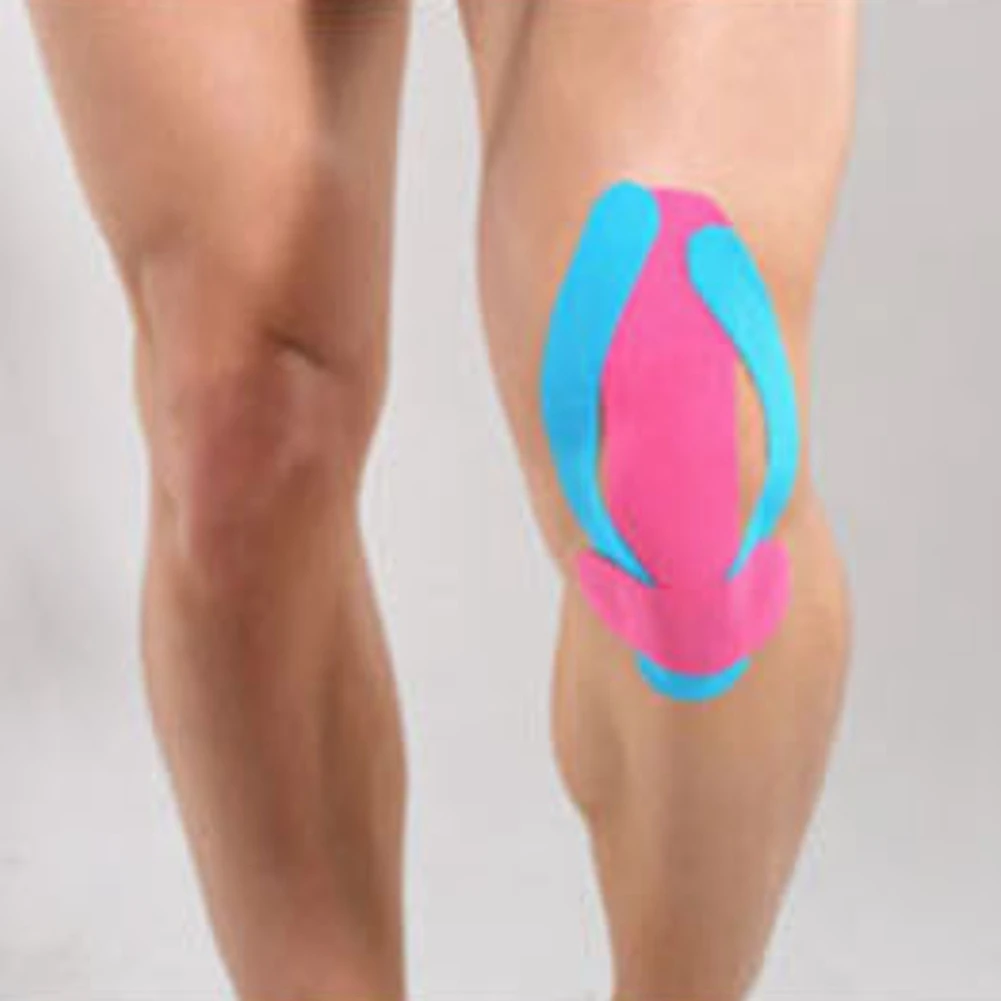 RTENTE-2X Sport Kinesiology Athletic Tape-Sports Injury Tape For Knee,Joint,Muscle Support-Adhesive Kinetic Tape Skin Color