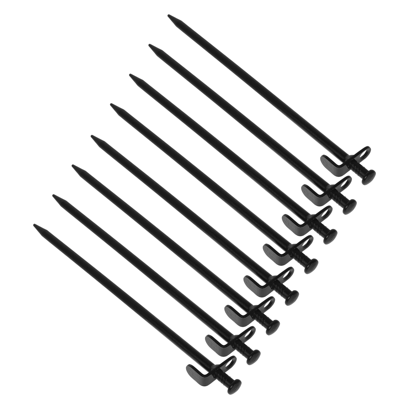 

8pcs Extended Thickened Tent Pegs Heavy Duty Carbon Steel Stakes for Camping Beach Snow Lawn Tarp Hooks Ground Anchors Yard