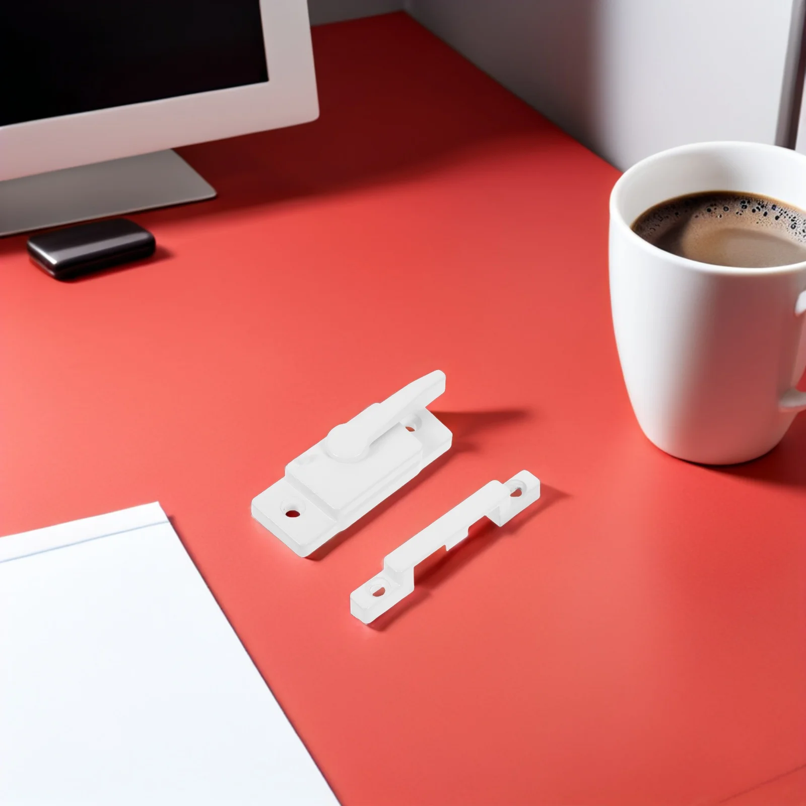 

2 set White Zinc Alloy Sash Lock For Sliding Windows Classic Cam Window Latch Replacement Enhanced Security Lock Easy