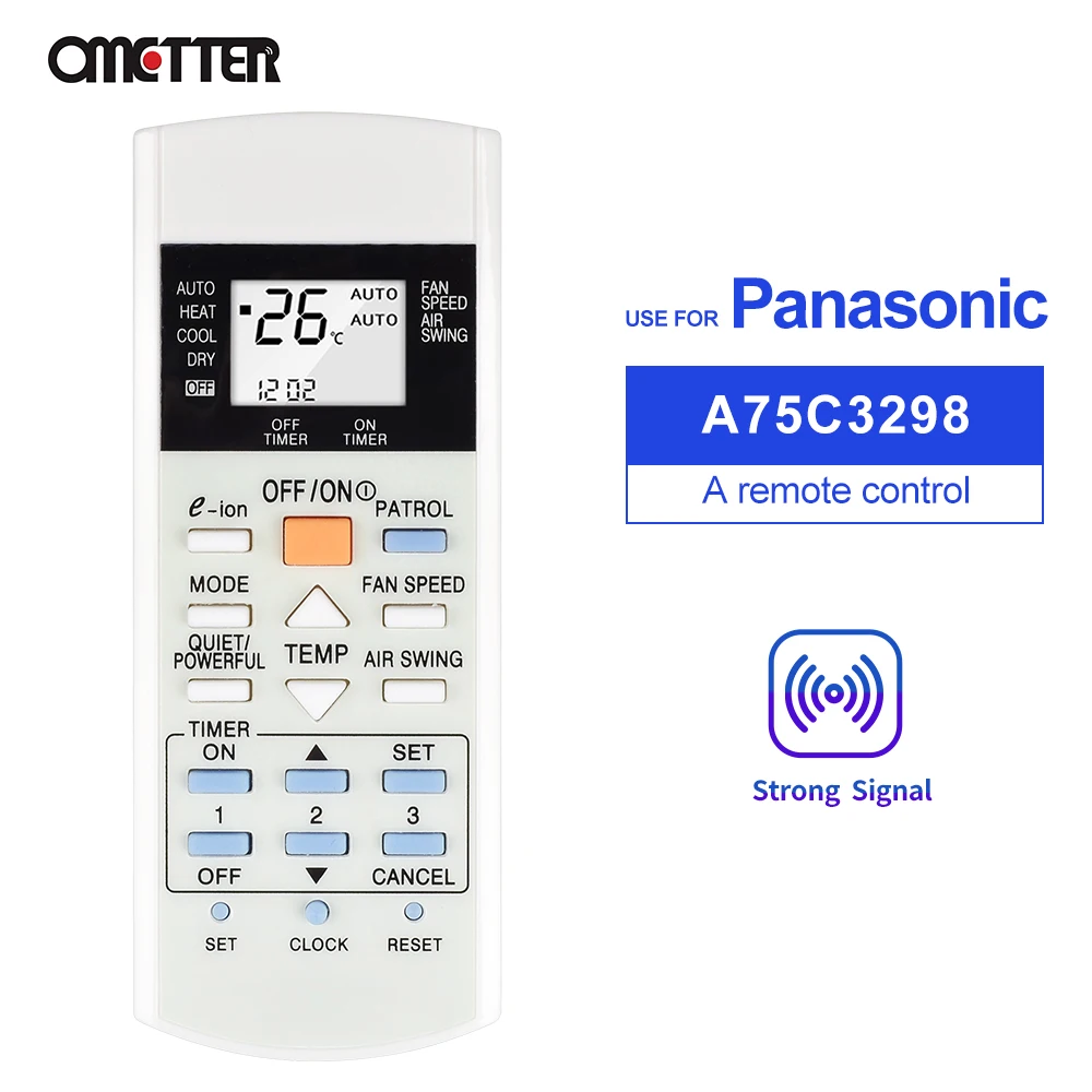 A75C3298 Thích Hợp Cho Máy Lạnh Panasonic Điều Khiển Từ Xa Đa Năng A75C2817 A75C3060 A75C3182 A75C2913