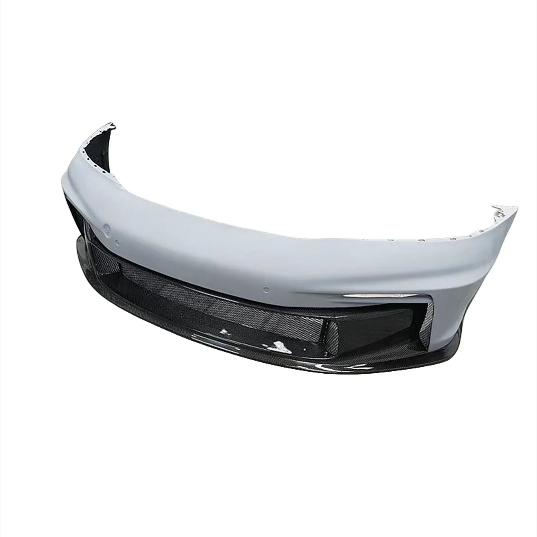 

Передний бампер из углеродного волокна для Porsche 911 992 Обновление до переднего бампера в стиле GT3 для комплекта кузова Carrera Targa 992