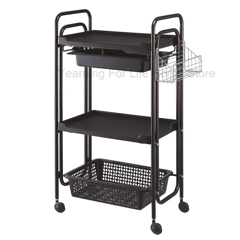 

Metal Auxiliary Cart Dressing Hair cutting car Aesthetic Small Trolleys Organizer Wheels Aesthetics Manicure Mueble De Barberia