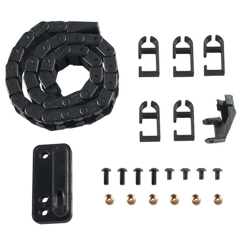 

Превосходные кабельные цепи для Bambu Lab P1P, открывающаяся цепь, комплект для сборки буксирного троса, детали 3D-принтера