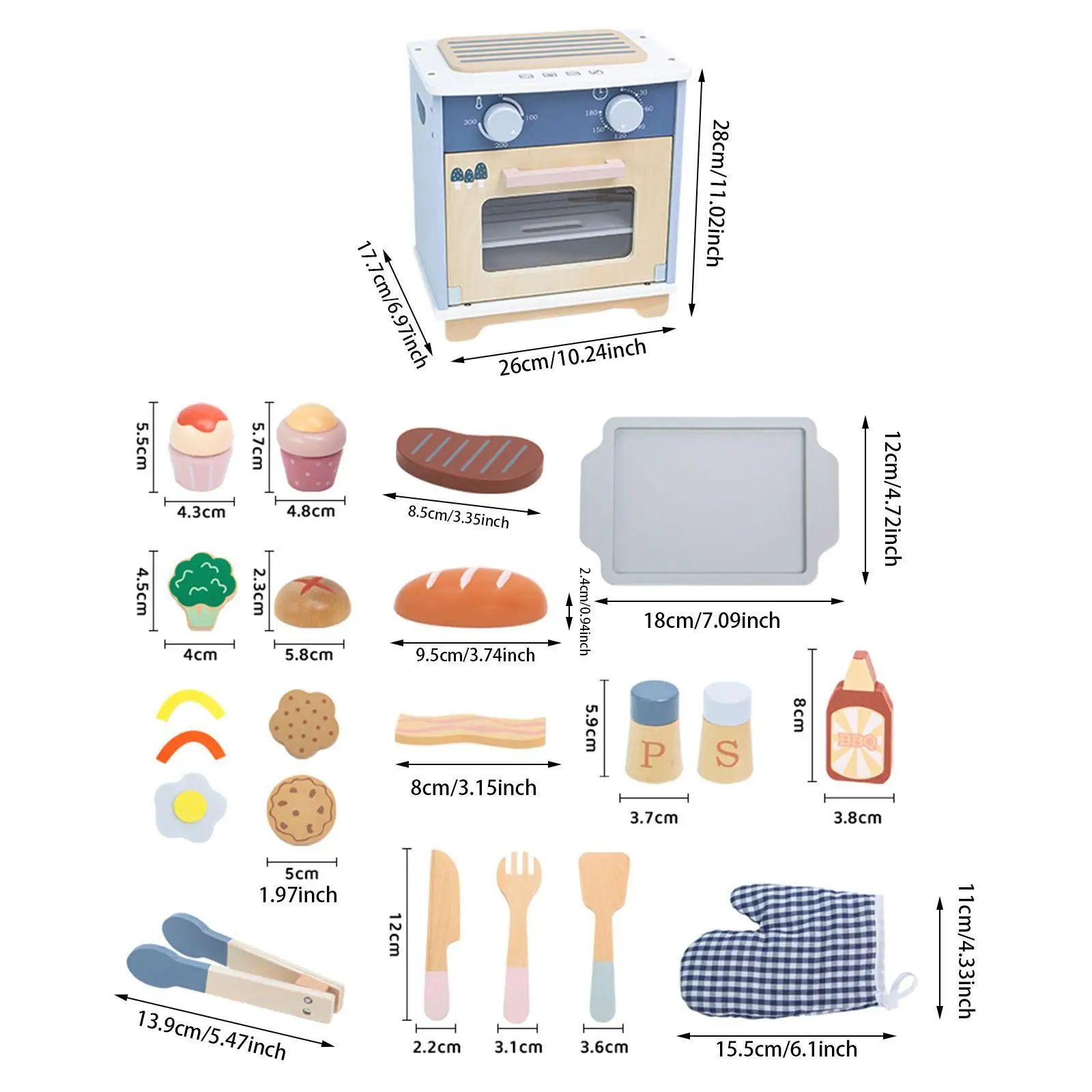 Kids Oven Plays Set Kids Oven Pretend Play Set Kids Pretend Play Kitchen Educational Pretend Play Set for Toddlers 2+ Years Old