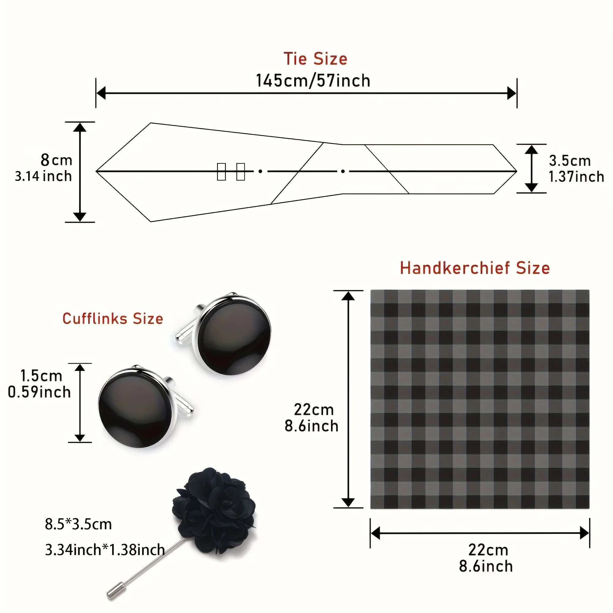 Marchio di moda lussuoso verde floreale cravatta tascabile gemelli quadrati spilla set accessori per abiti da uomo regalo di compleanno