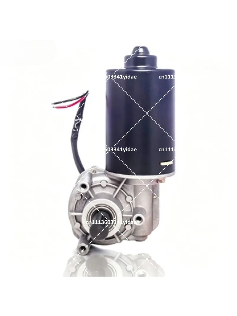 12V 24V 100W DC Gear Motor 30-70 RPM Permanent Magnet Worm Reduction Electric Motor with Copper Gear Low Speed High Torque