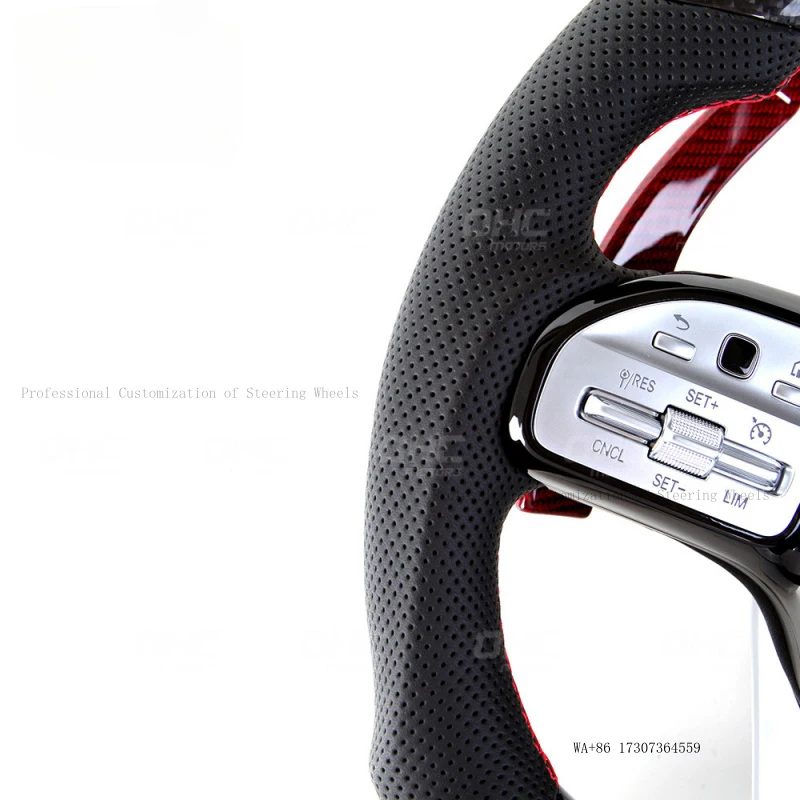Suitable for Mercedes-Benz CLA G63 GLC series modification to AMG carbon fiber steering wheel assembly, converting old models to