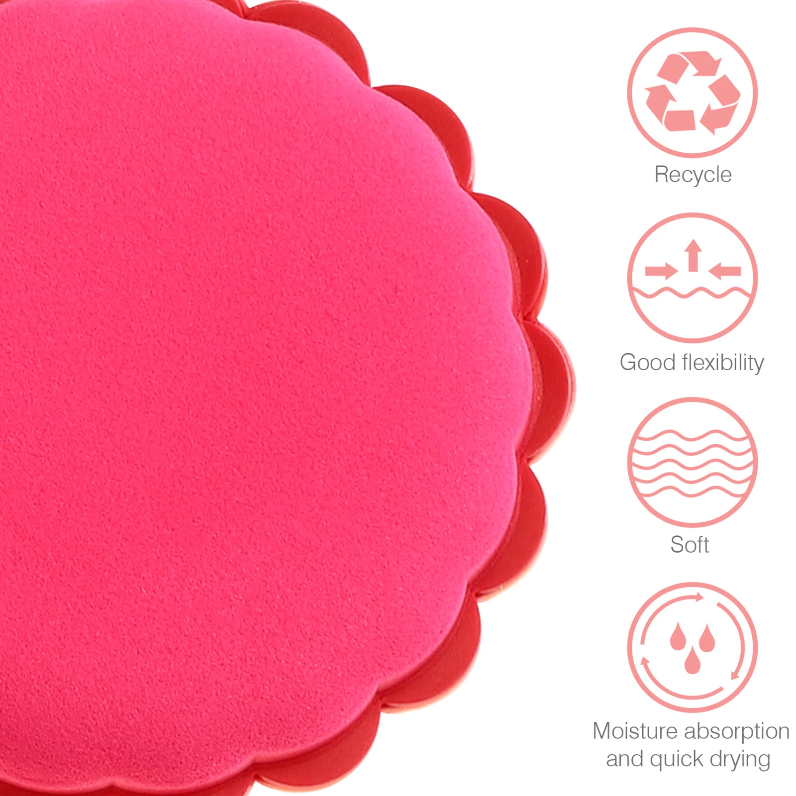 4 Pcs Puff Makeup Sponge Powder Sponges Elastic Body Hydrophilic for