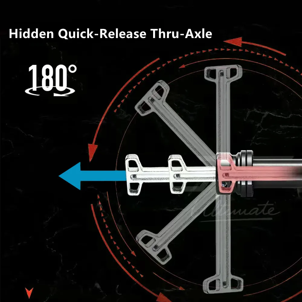 RIRO Hidden Thru Axle Ultralight Quick Release 12/15mm for MTB Road Bicycle Precision Alignment