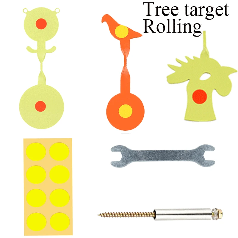 

Spinner Auto Reset Steel Target for Slingshot and Air Gun Outdoor Shooting Target with High Visibility Simple Set Accessories